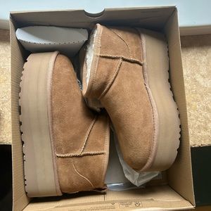 Ugg platform short boots